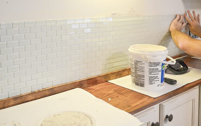 DIY Tile Backsplash For Rookies - My Creative Days