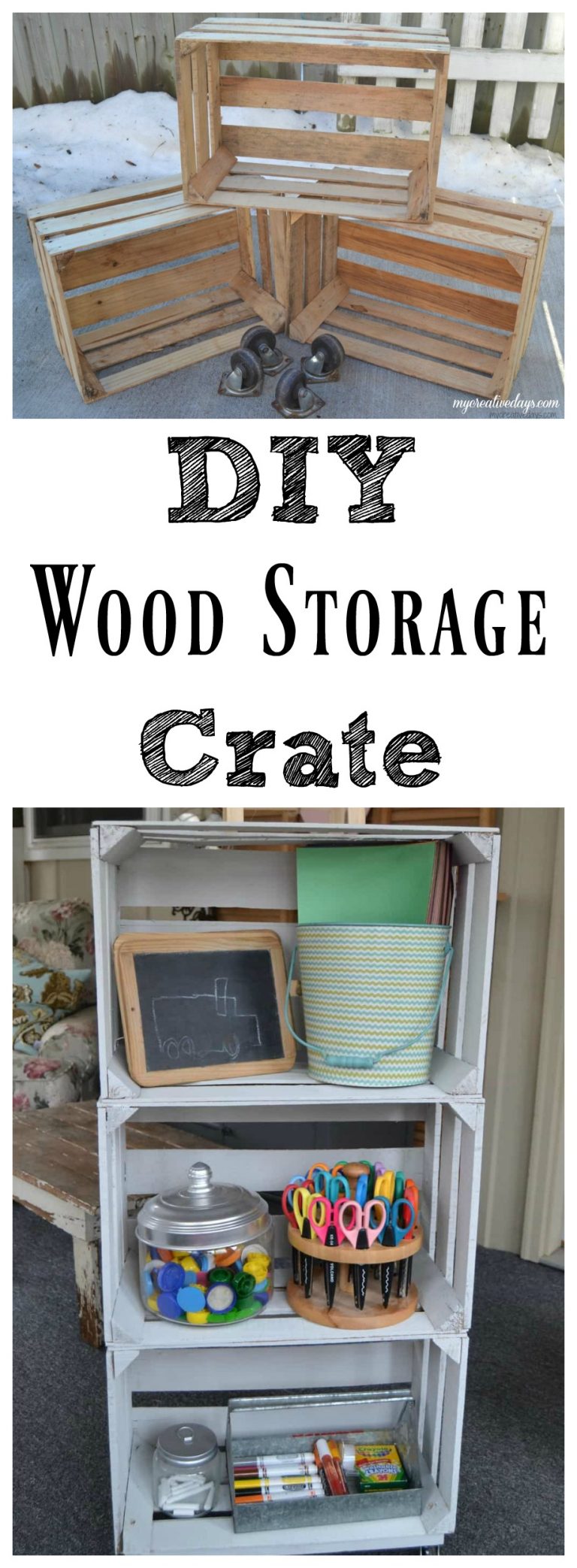 Make A DIY Wood Storage Crate To Organize Many Areas In Your Home