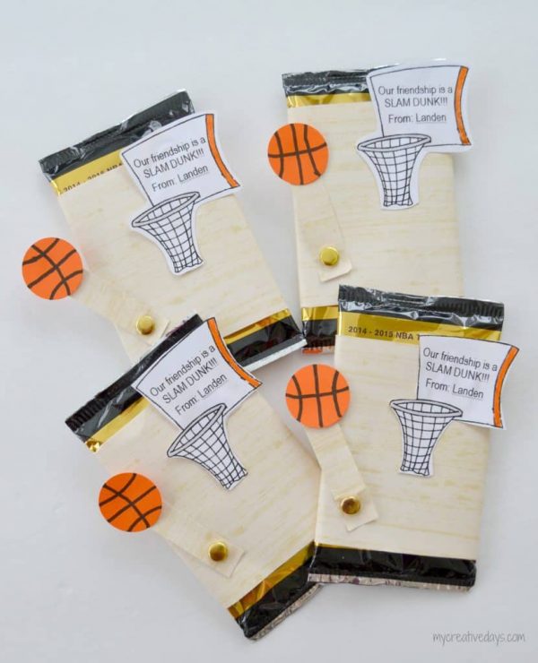 Basketball Valentines {+ Free Printable} - My Creative Days