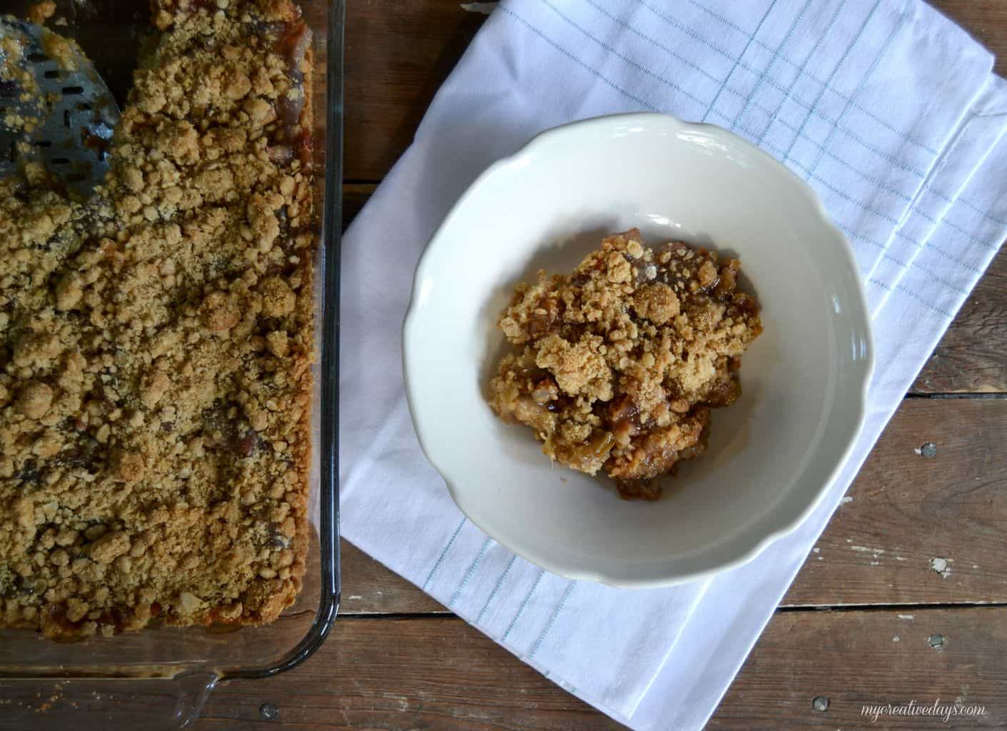 Rhubarb Crisp - My Creative Days