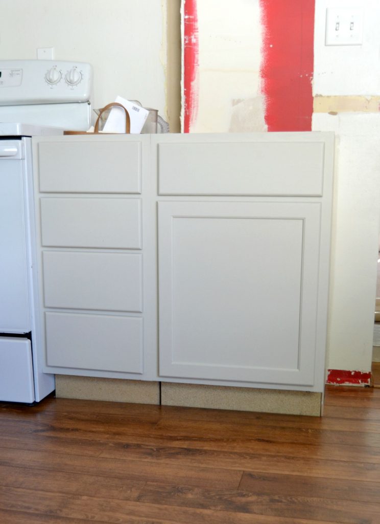 Kitchen Makeover 2015: Remove Half-Wall, Extend Beam & Add Cabinets ...