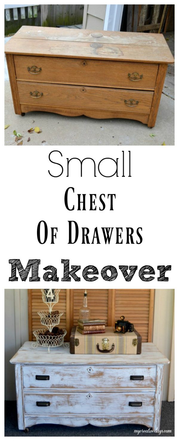 This Small Chest Of Drawers Makeover Changed This Piece Dramatically.