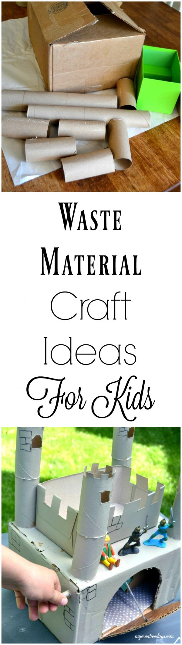 Waste Material Craft Ideas For Kids: Make A Homemade Castle