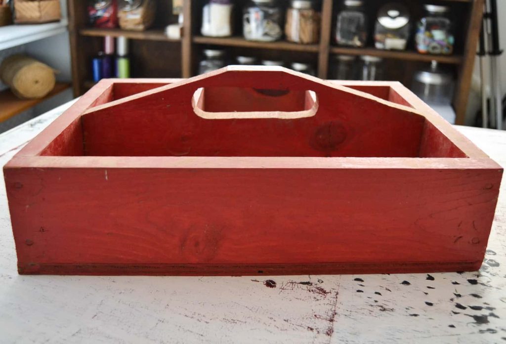 Craft Box DIY Made From A Wood, Vintage Tool Box!