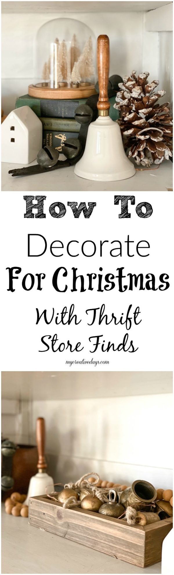 How To Decorate For Christmas With Thrift Store Finds - My Creative Days