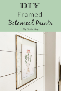 DIY Framed Botanical Prints – Get The Look For Less - My Creative Days