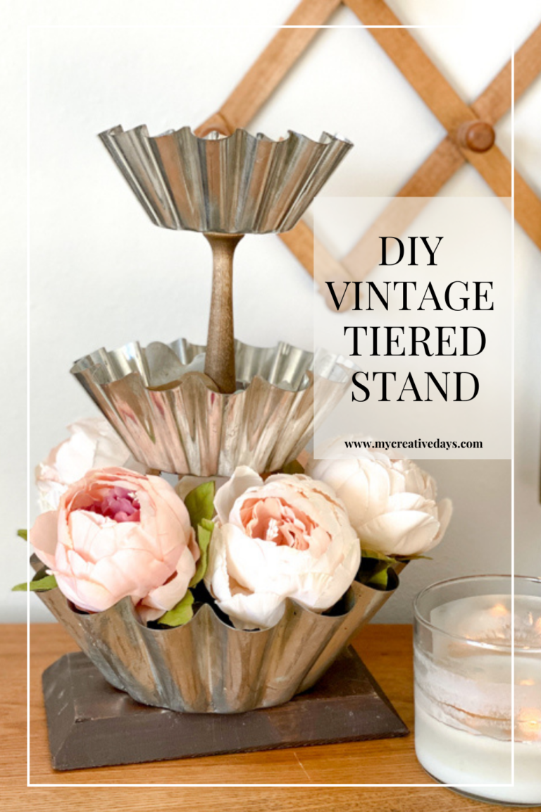 DIY Vintage Tiered Stand - My Creative Days