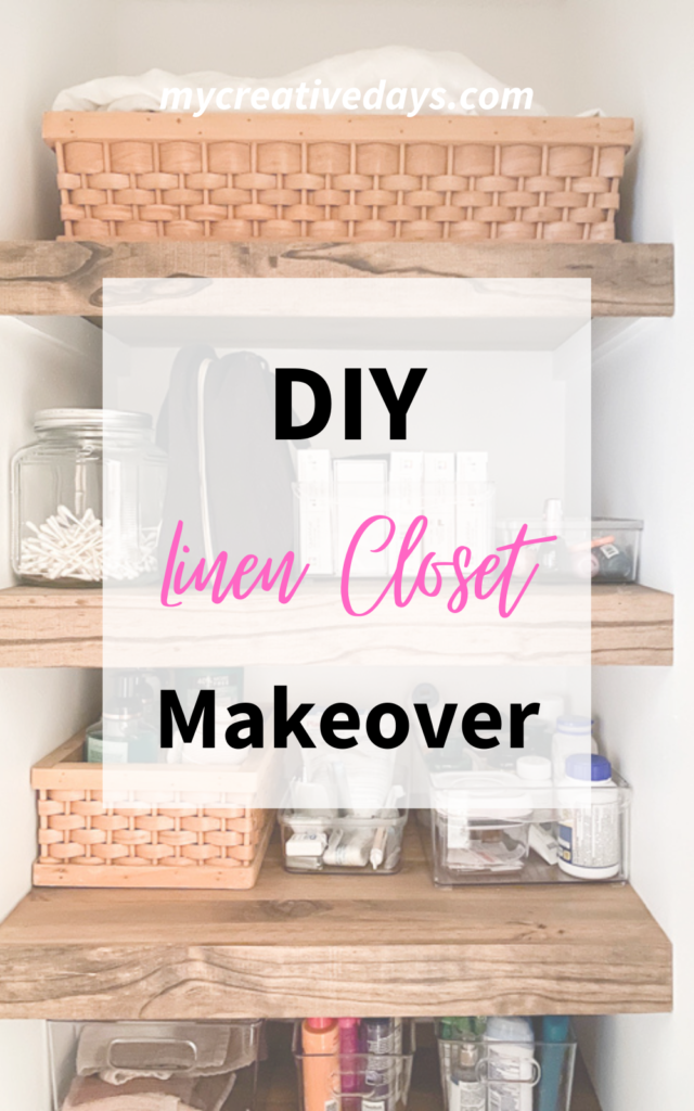 Amazing before and after linen closet makeover + helpful organization tips!