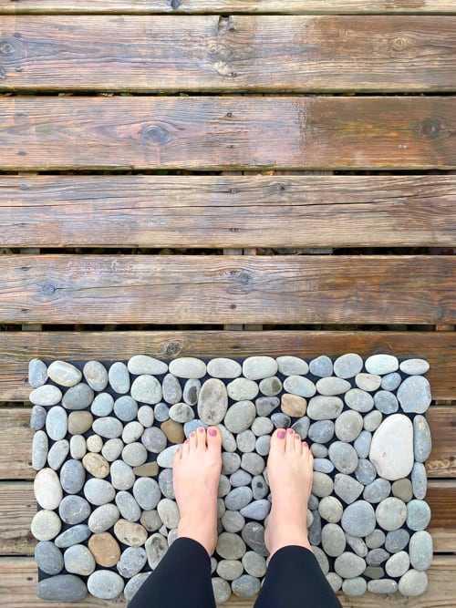 Learn how to create a DIY rock mat for your home spa. This easy tutorial shows you how to bring a luxurious, tranquil touch to your self-care routine.