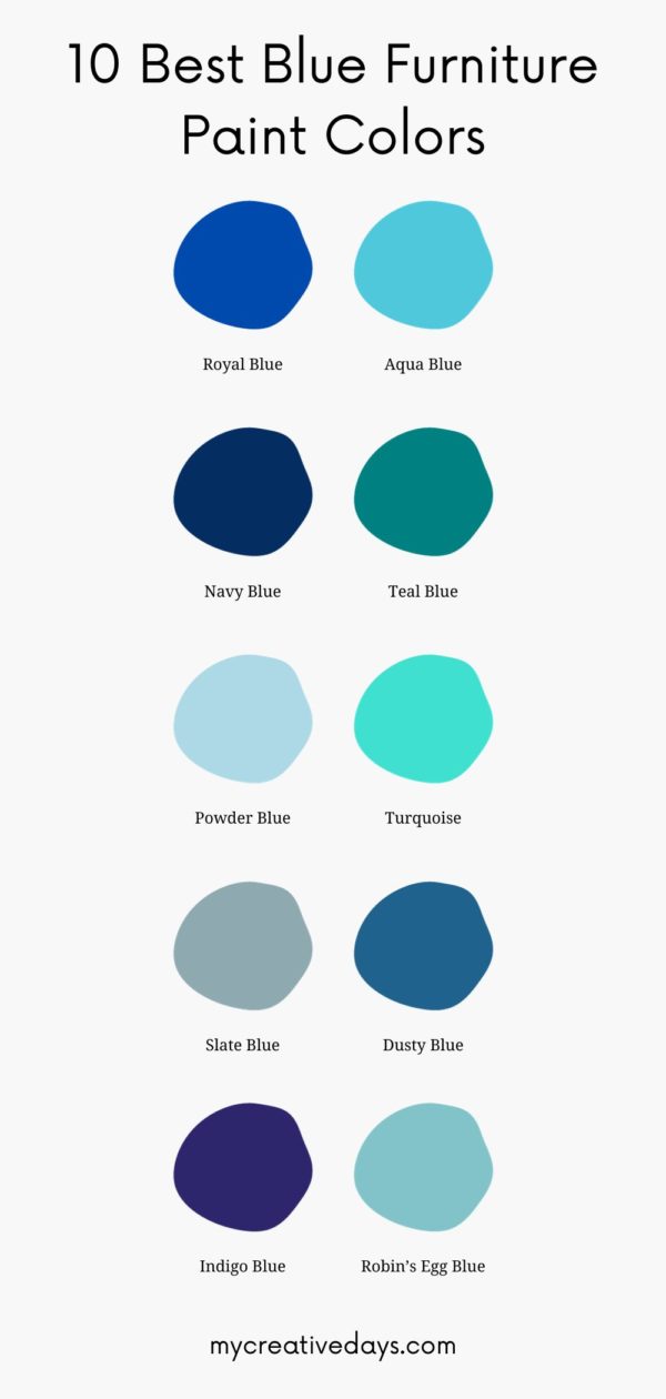 Best Blue Paint Colors For Furniture Makeovers - My Creative Days