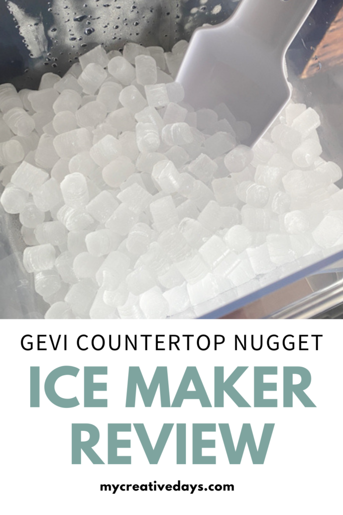 Discover the ultimate convenience with the Gevi Household Countertop Nugget Ice Maker GIMN-1000C. Perfect nugget ice for your drinks at home!