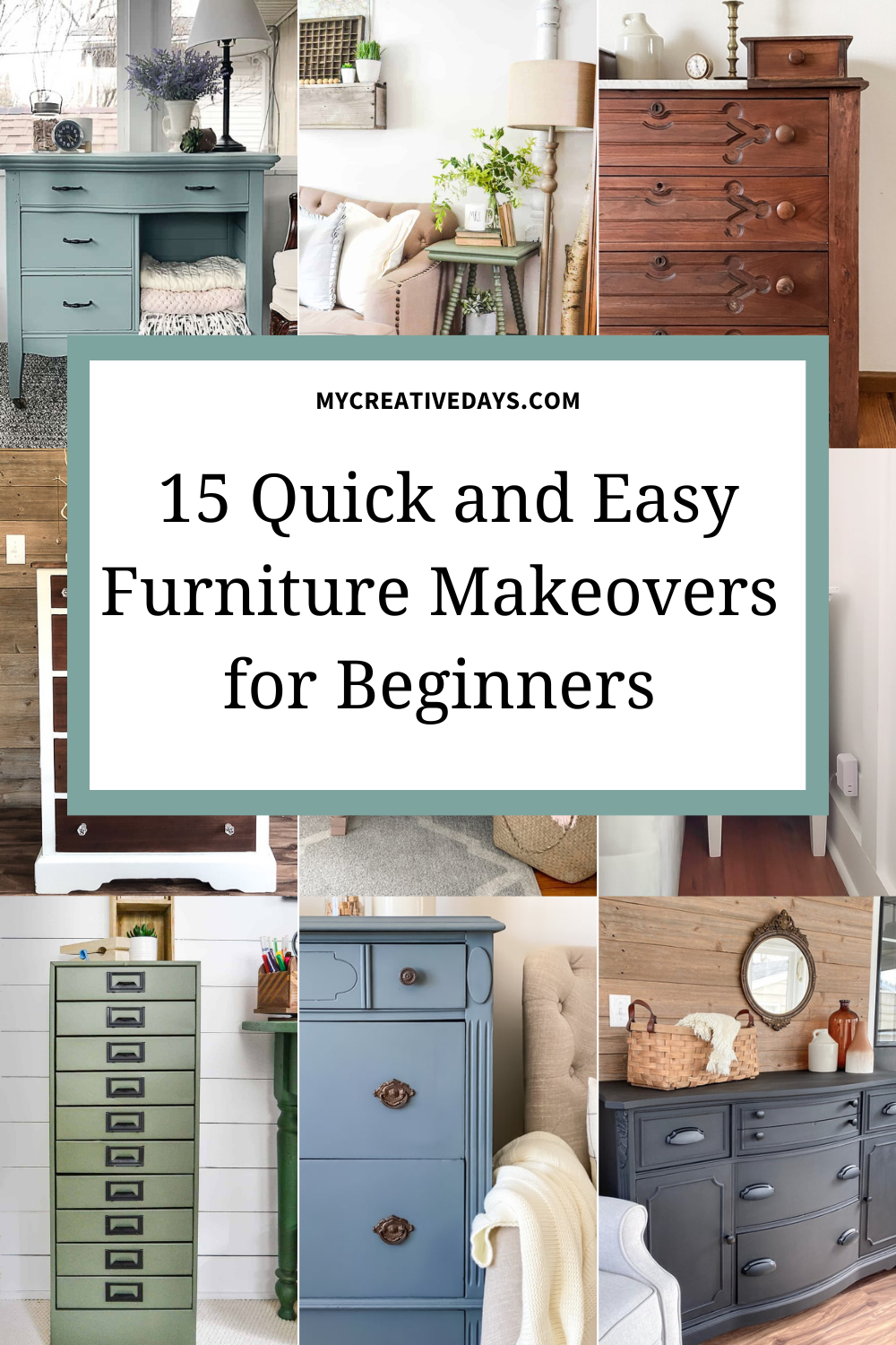 15 Quick and Easy Furniture Makeovers for Beginners