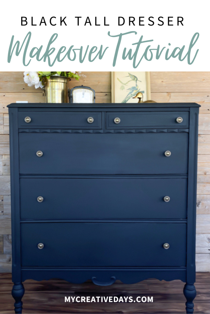 Discover how to transform your furniture with our Black Tall Dresser Makeover tutorial! Step-by-step painting guide for a stunning DIY dresser transformation.