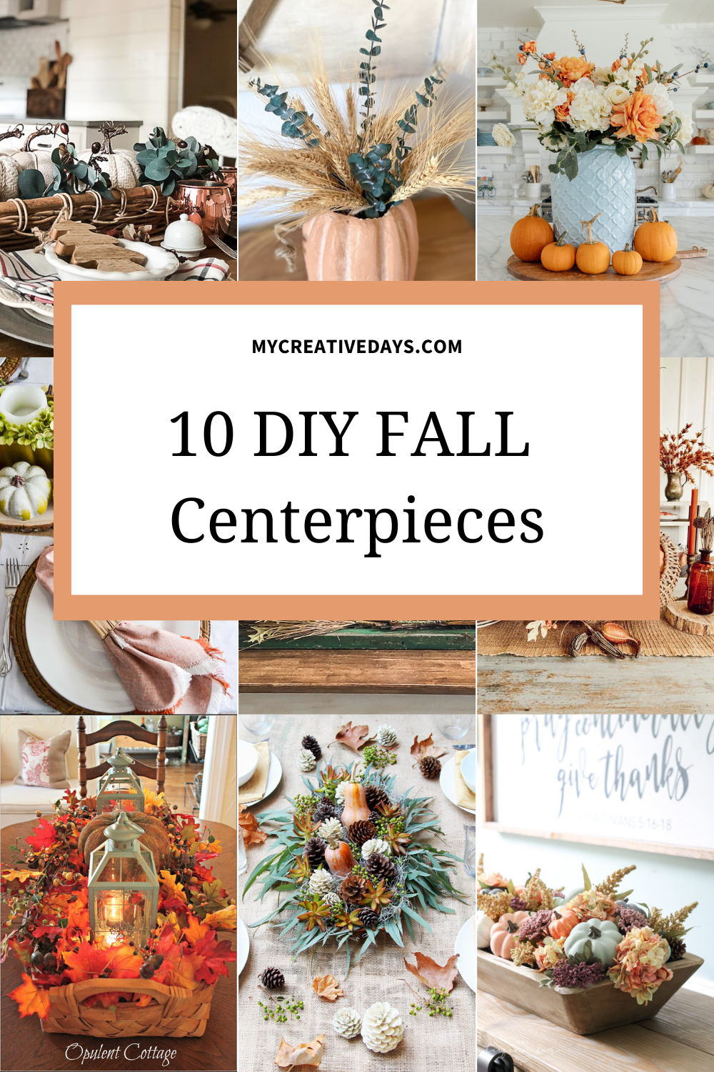 DIY Fall Centerpieces for a Cozy Table