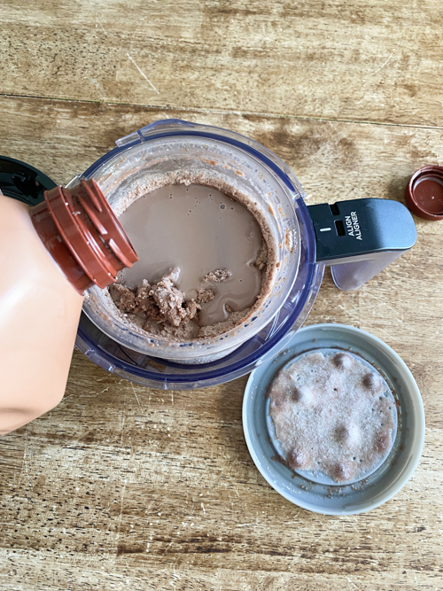 Enjoy this 3 ingredient high protein chocolate brownie ice cream recipe. Enjoy a low calorie, high protein delicious dessert that will satisfy your sweet tooth guilt-free!