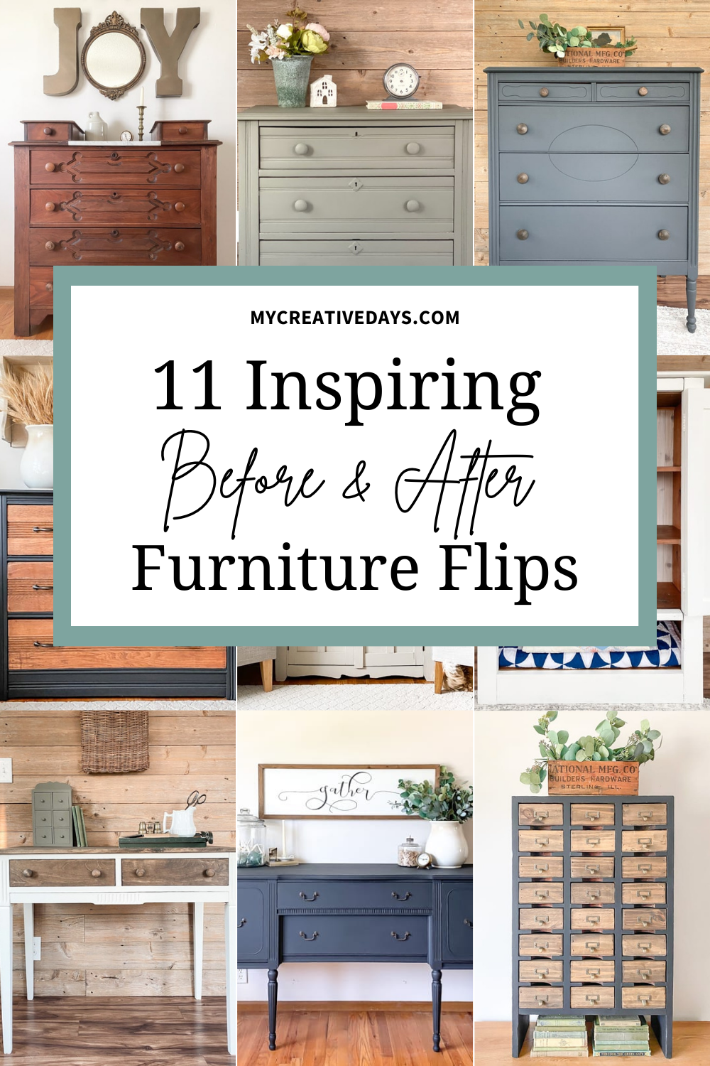 Inspiring Before-and-After Furniture Flips