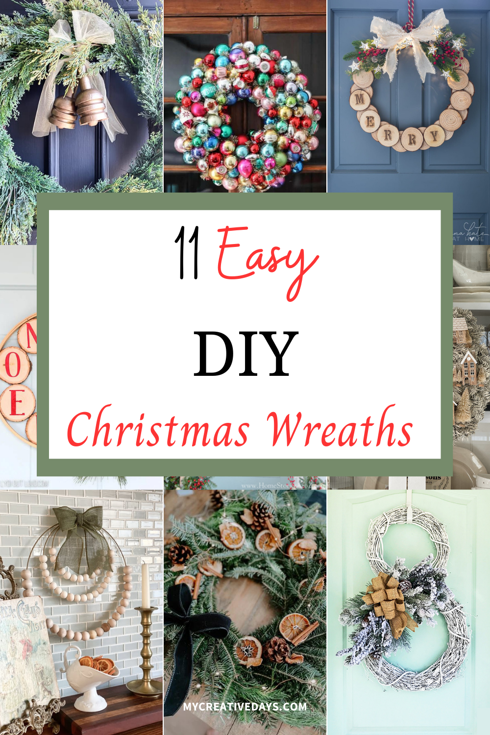 Easy DIY Christmas Wreaths