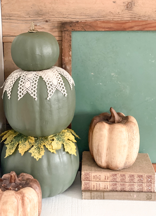 Learn how to make a DIY Pumpkin Topiary with paper mache and foam pumpkins, paint, and hot glue. This easy tutorial will add a festive touch to your fall decor!