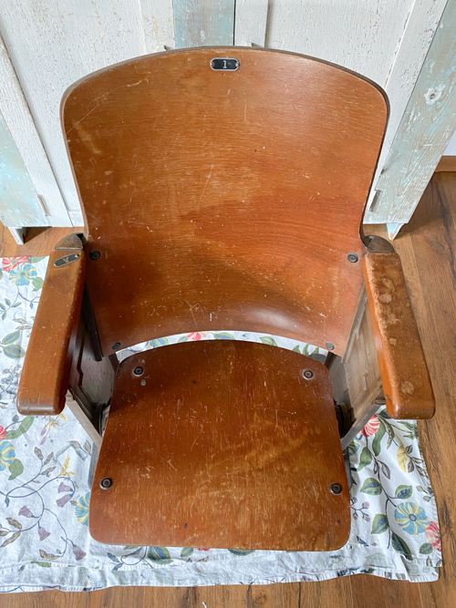 Learn how to restore antique wood theater chair using just two simple products. Follow this step-by-step guide to bring vintage seating back to life with ease.