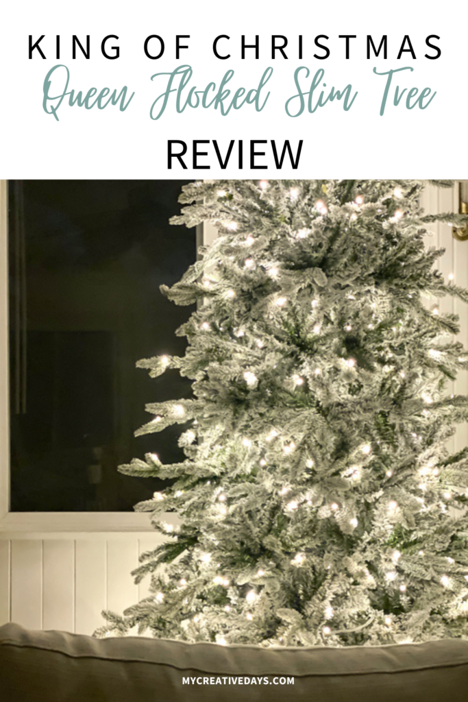 In this King of Christmas Flocked Tree Review, discover why the 7.5' Queen Flock® Slim Artificial Tree is the perfect holiday centerpiece for your home.