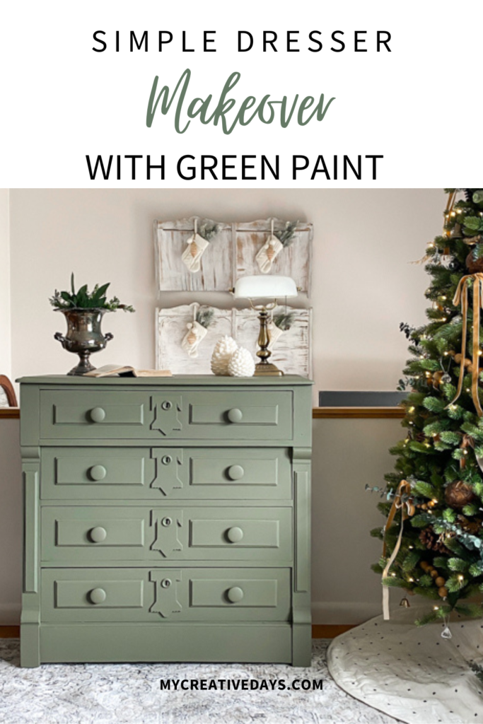 Transform your old furniture with this simple dresser makeover! Learn step-by-step how to create a stunning new look using green paint and easy DIY techniques.